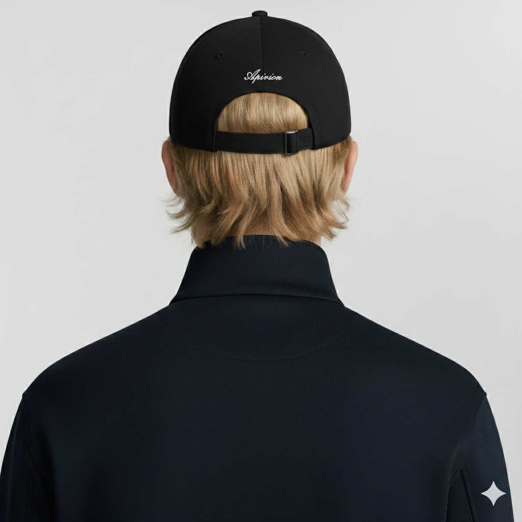 Casquette chino en sergé avec broderie