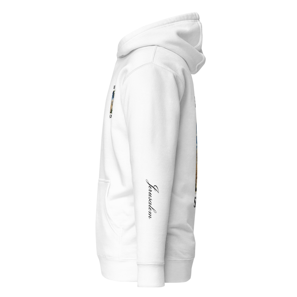Hoodie Jerusalem Signature – Blanc