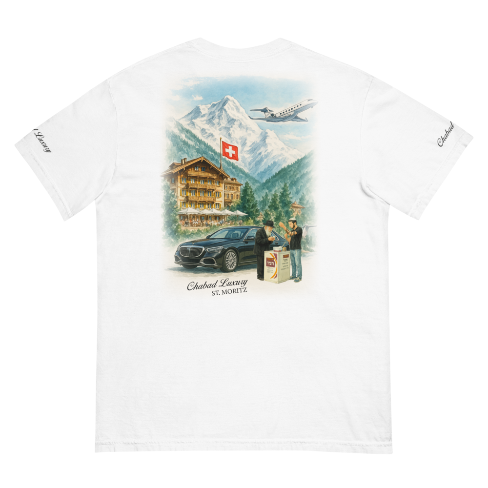 T-shirt Habad St Moritz Signature – Blanc