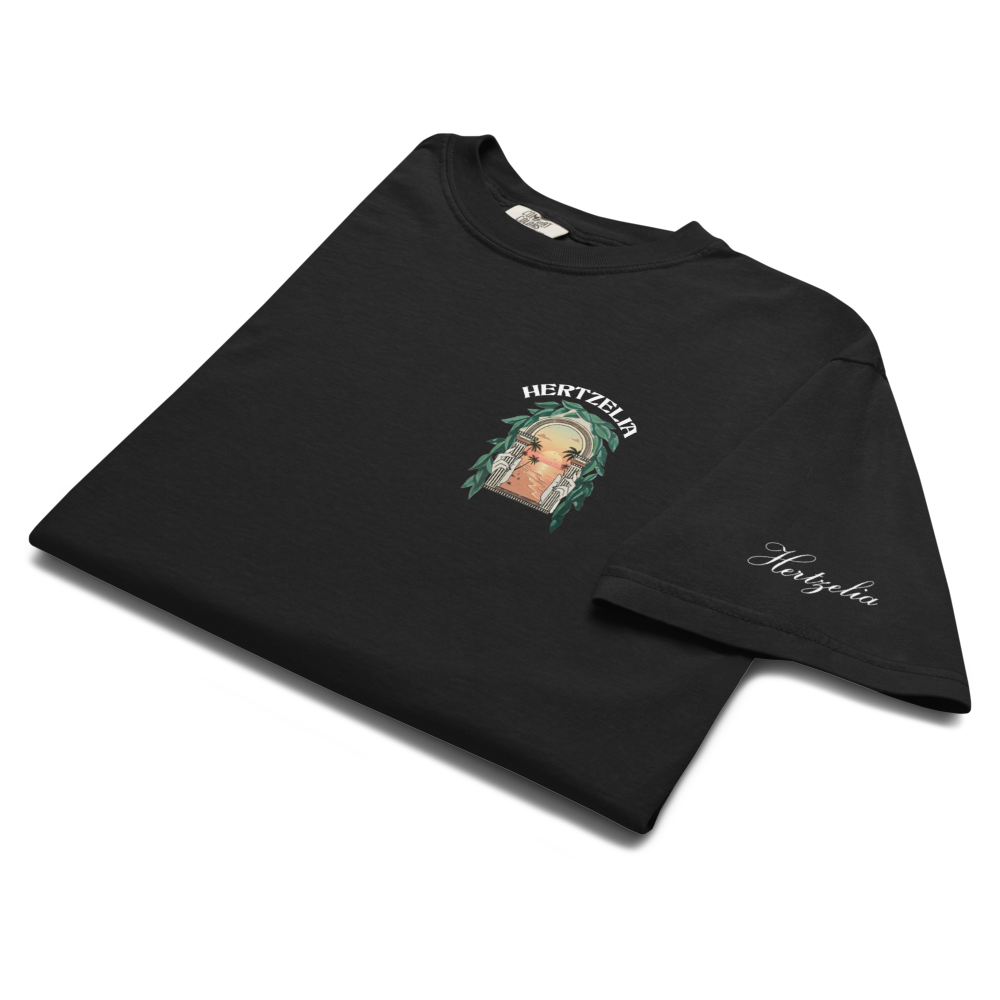 T-shirt Herzliya Signature – Noir