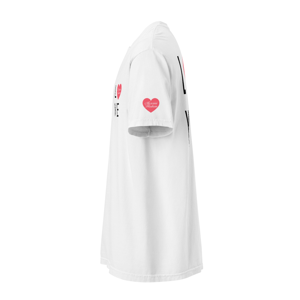 T-shirt Love Hashem Signature – Blanc