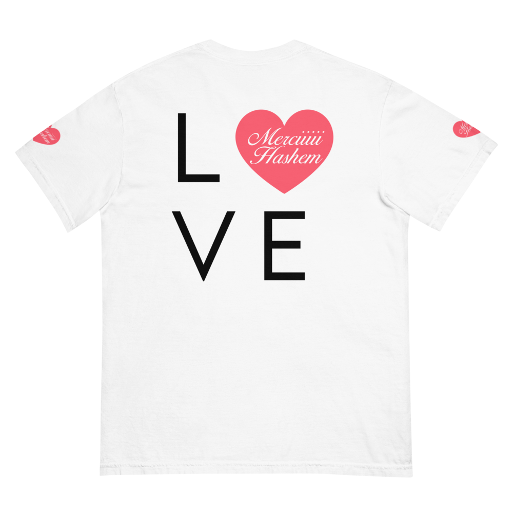 T-shirt Love Hashem Signature – Blanc