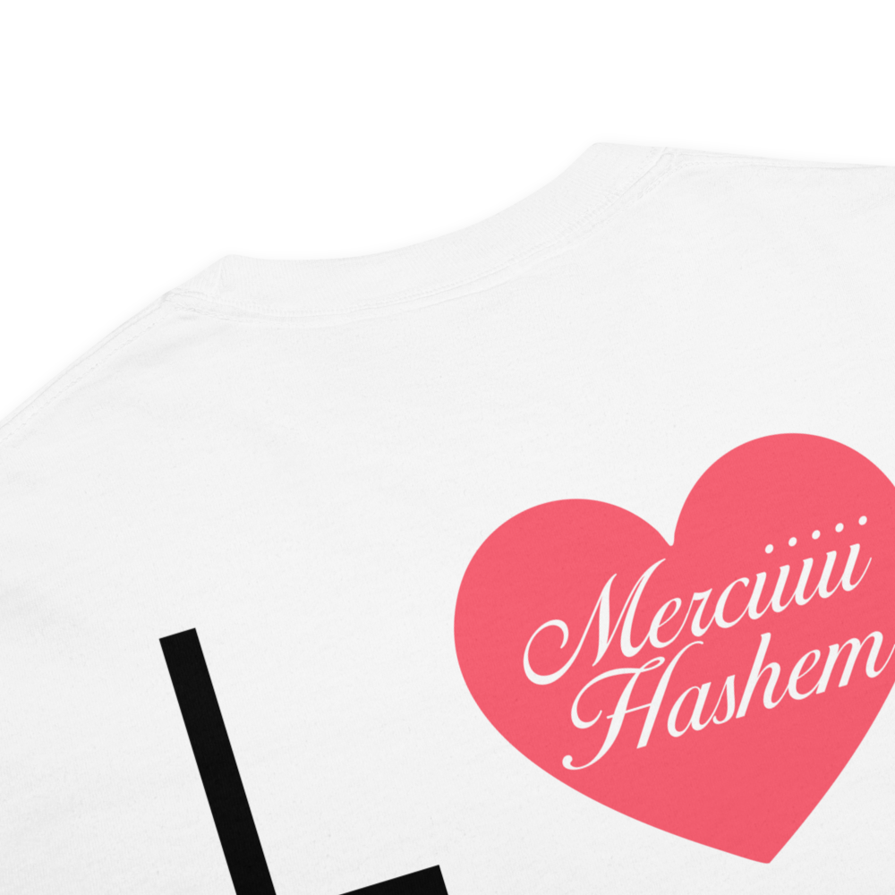 T-shirt Love Hashem Signature – Blanc