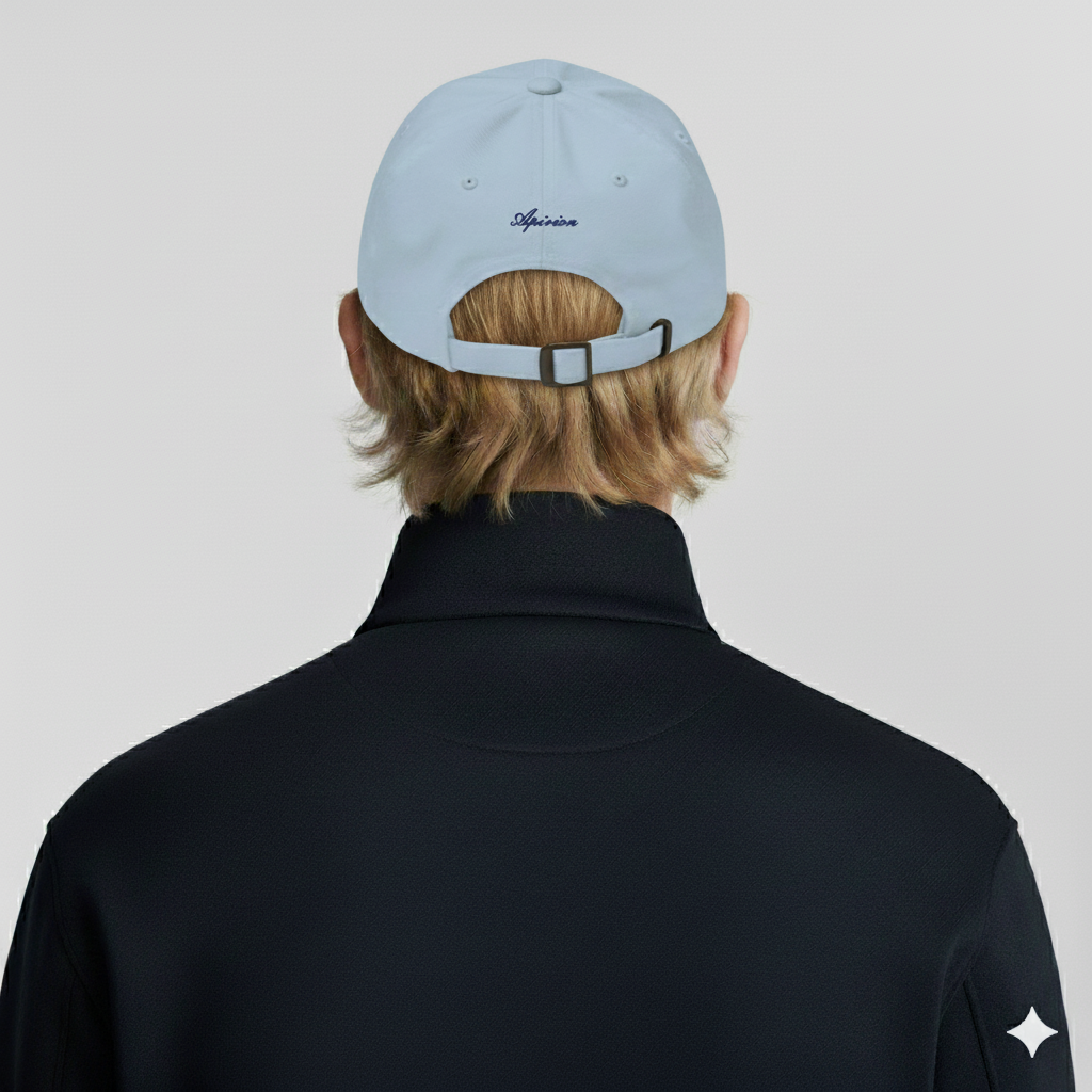 Casquette chino en sergé avec broderie