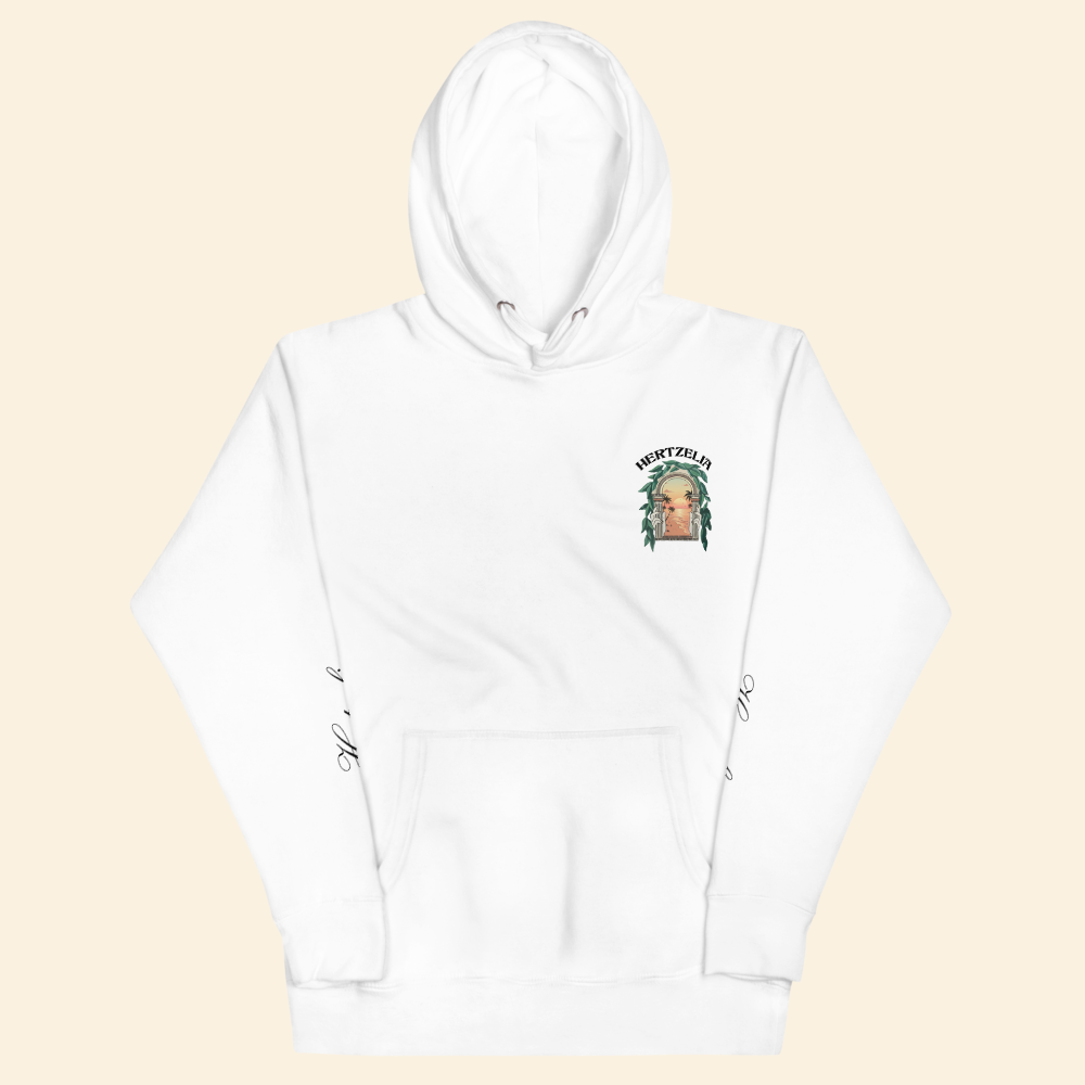 Hoodie Herzliya Signature – Blanc