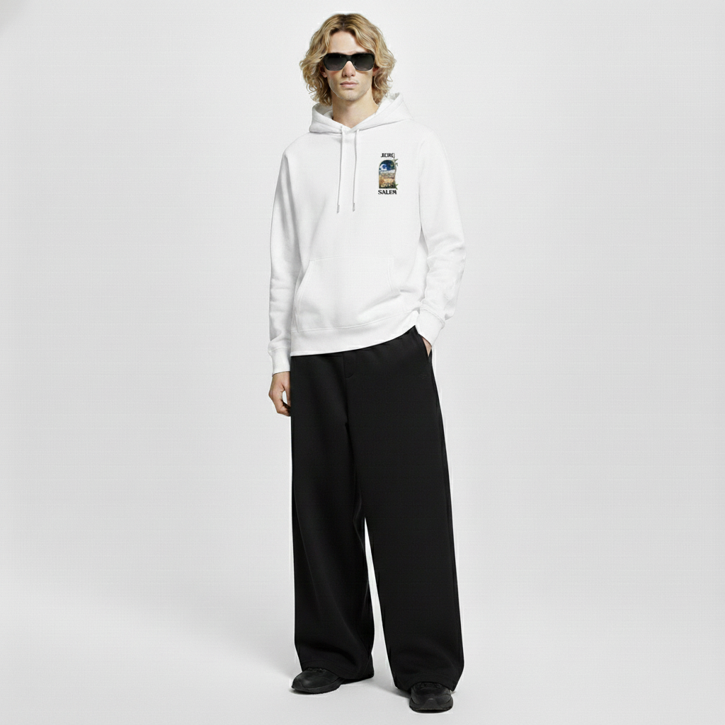 Hoodie Jerusalem Signature – Blanc