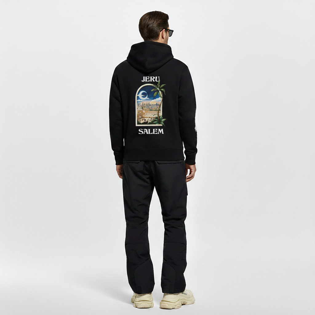 Hoodie Jerusalem Signature – Noir