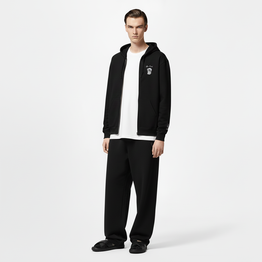 Sweat Zippé Rav Ovadia Signature – Noir
