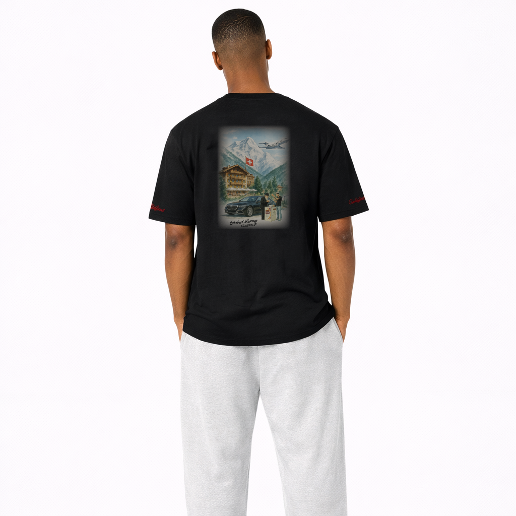 T-shirt Habad St Moritz Signature – Noir