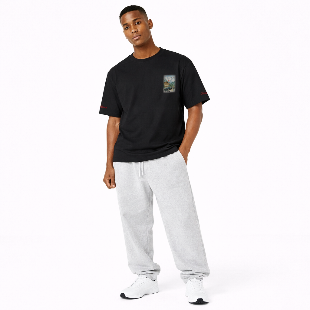 T-shirt Habad St Moritz Signature – Noir