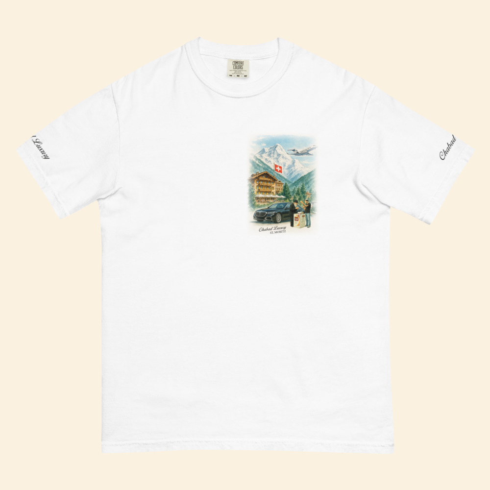 T-shirt Habad St Moritz Signature – Blanc