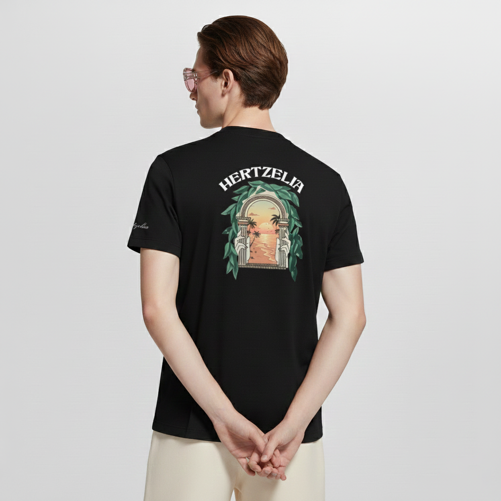 T-shirt Herzliya Signature – Noir