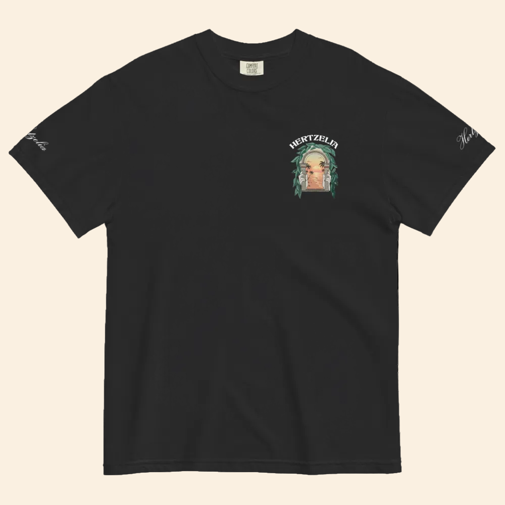 T-shirt Herzliya Signature – Noir