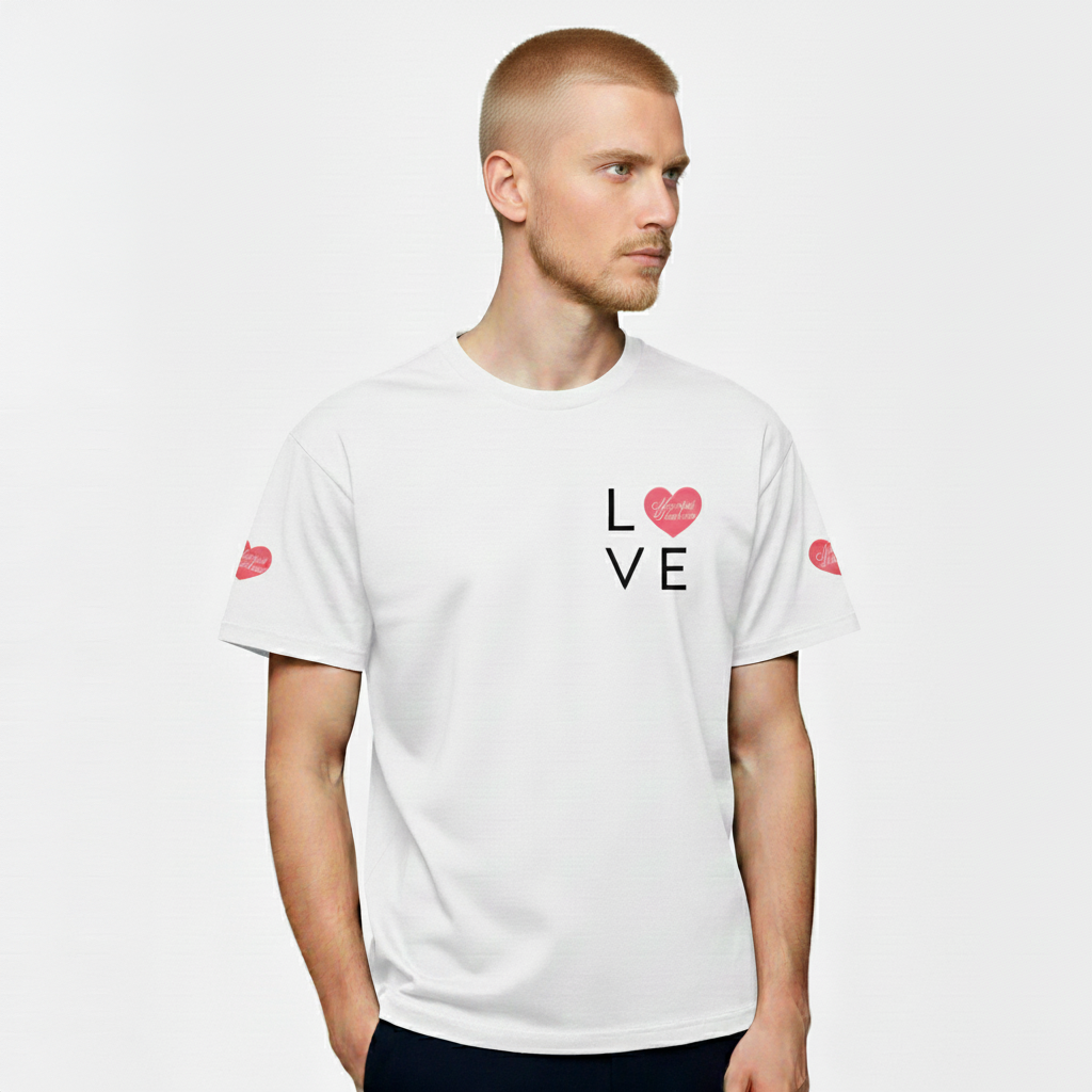 T-shirt Love Hashem Signature – Blanc