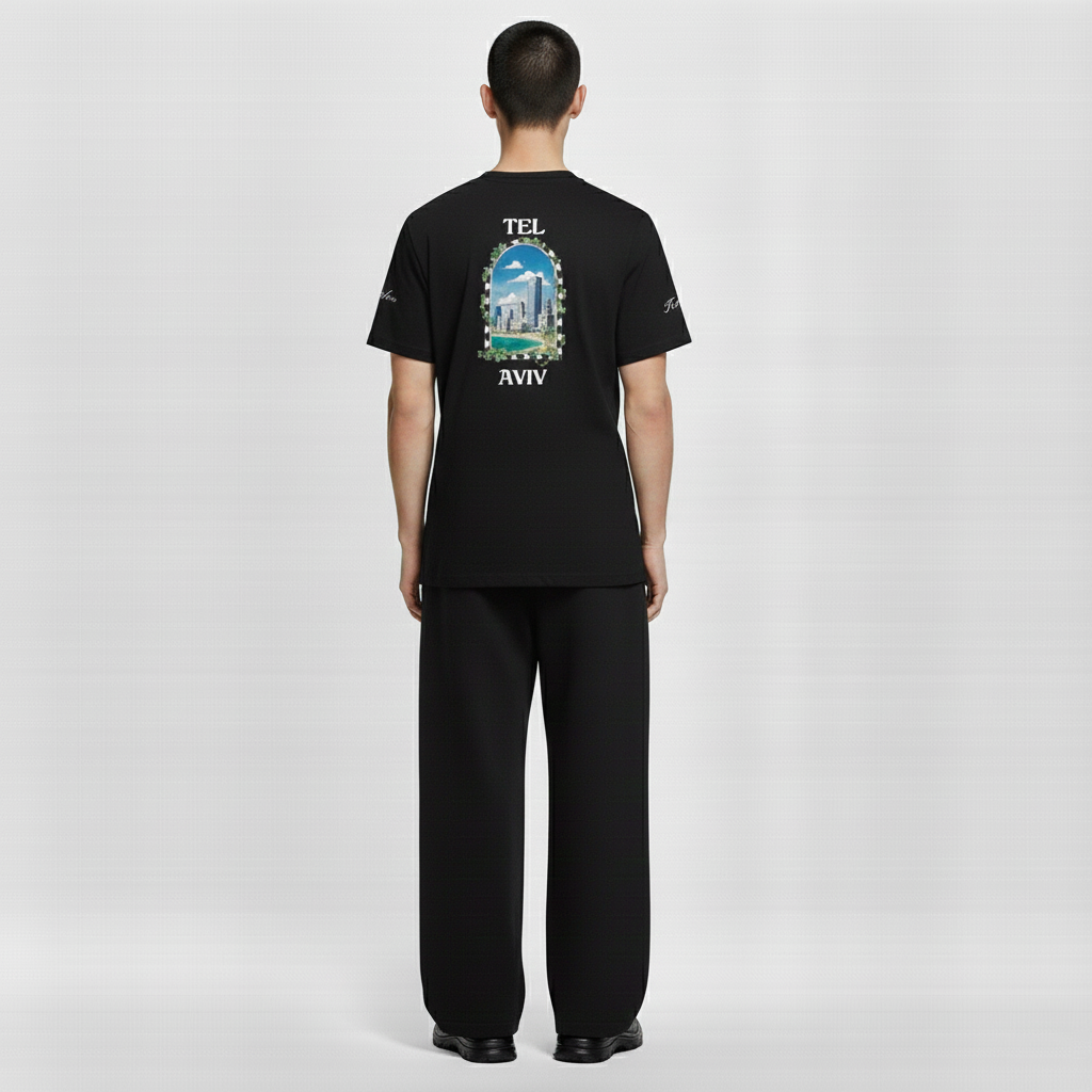 T-shirt Tel Aviv Signature – Noir